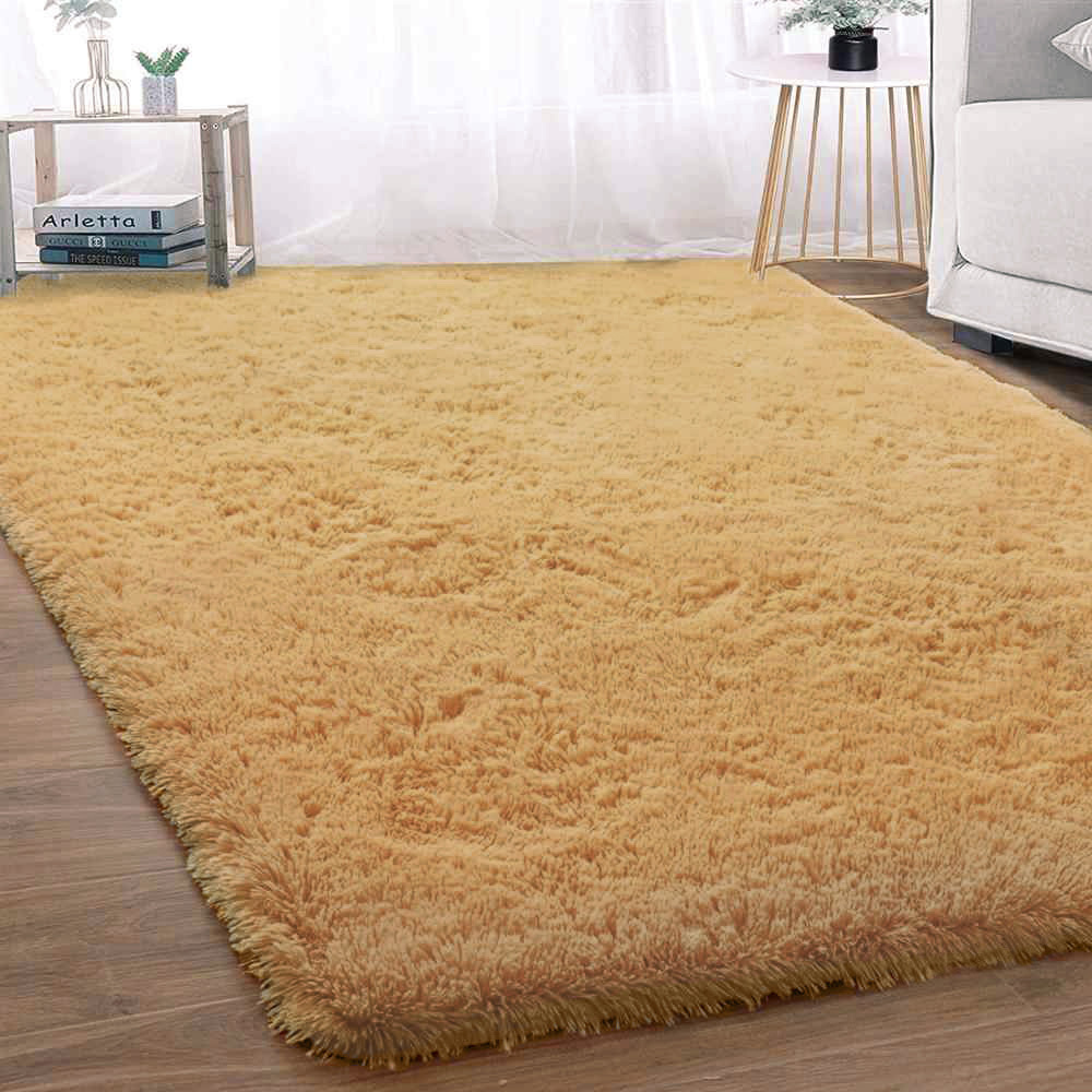XL Extra Large Soft Shag Rug Carpet Mat (Caramel, 300 x 200)