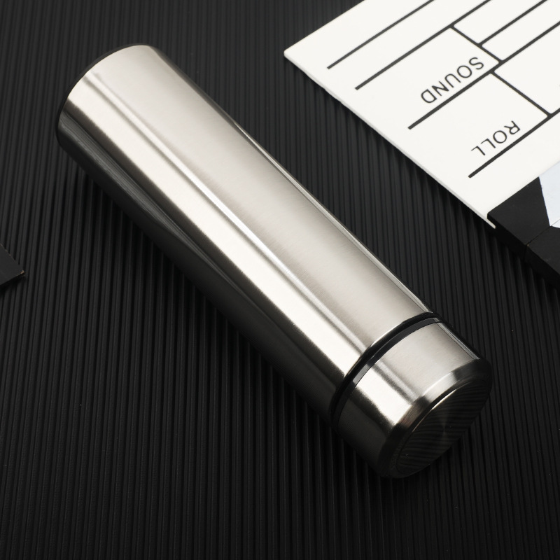 Stainless Steel Thermal Flask Water Bottle (Silver)