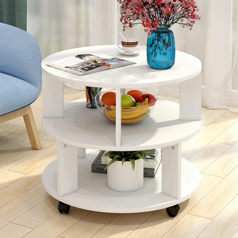 Vogue Round Coffee Table (White)