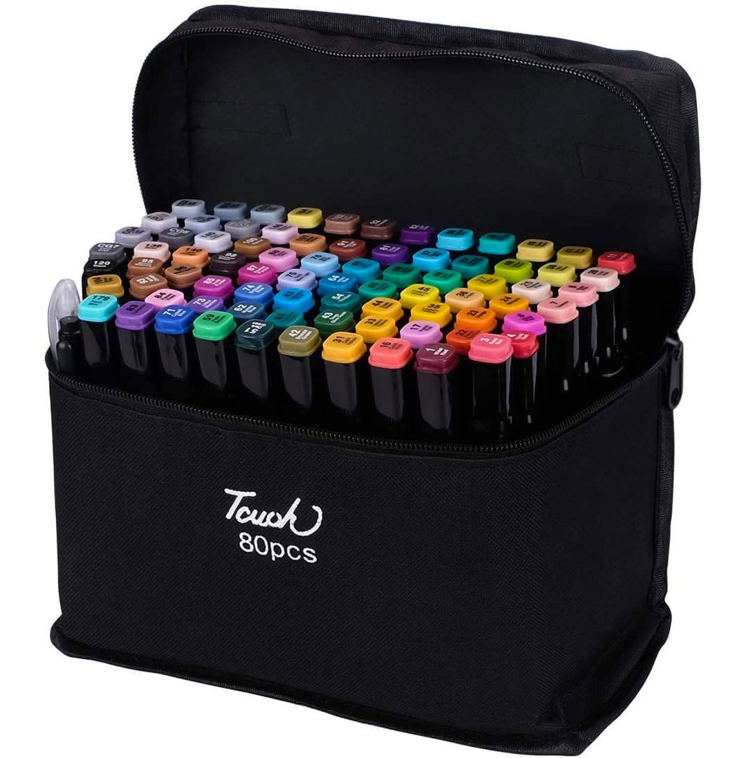80 PC Drawing Colour Markers Pens Set