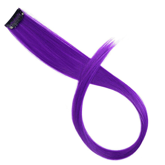 Instant Clip In Hair Extension Highlight (Royal Purple)