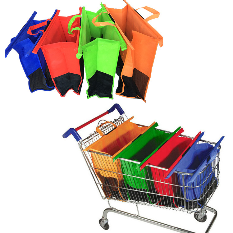 4-Piece Shopping Trolley Bags Organizer Set