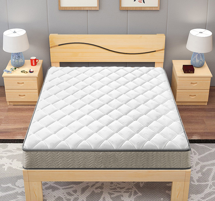 Dream Comfort Innerspring Mattress & Wooden Bed Base Frame - Queen