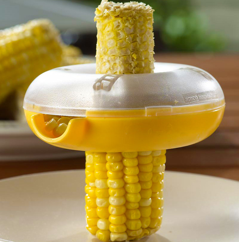 Detachable One Step Corn Kerneler / Peeler Cob Cutter Slicer