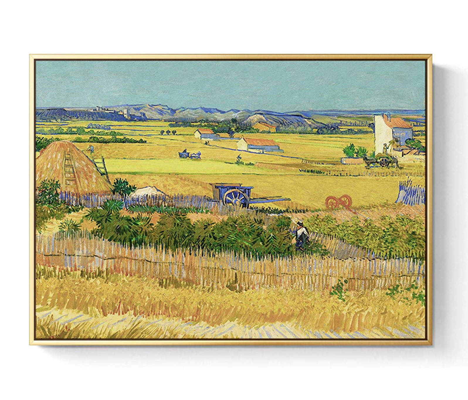 The Harvest Painting by Van Gogh Print Canvas Wall Art - 70cm x 50cm