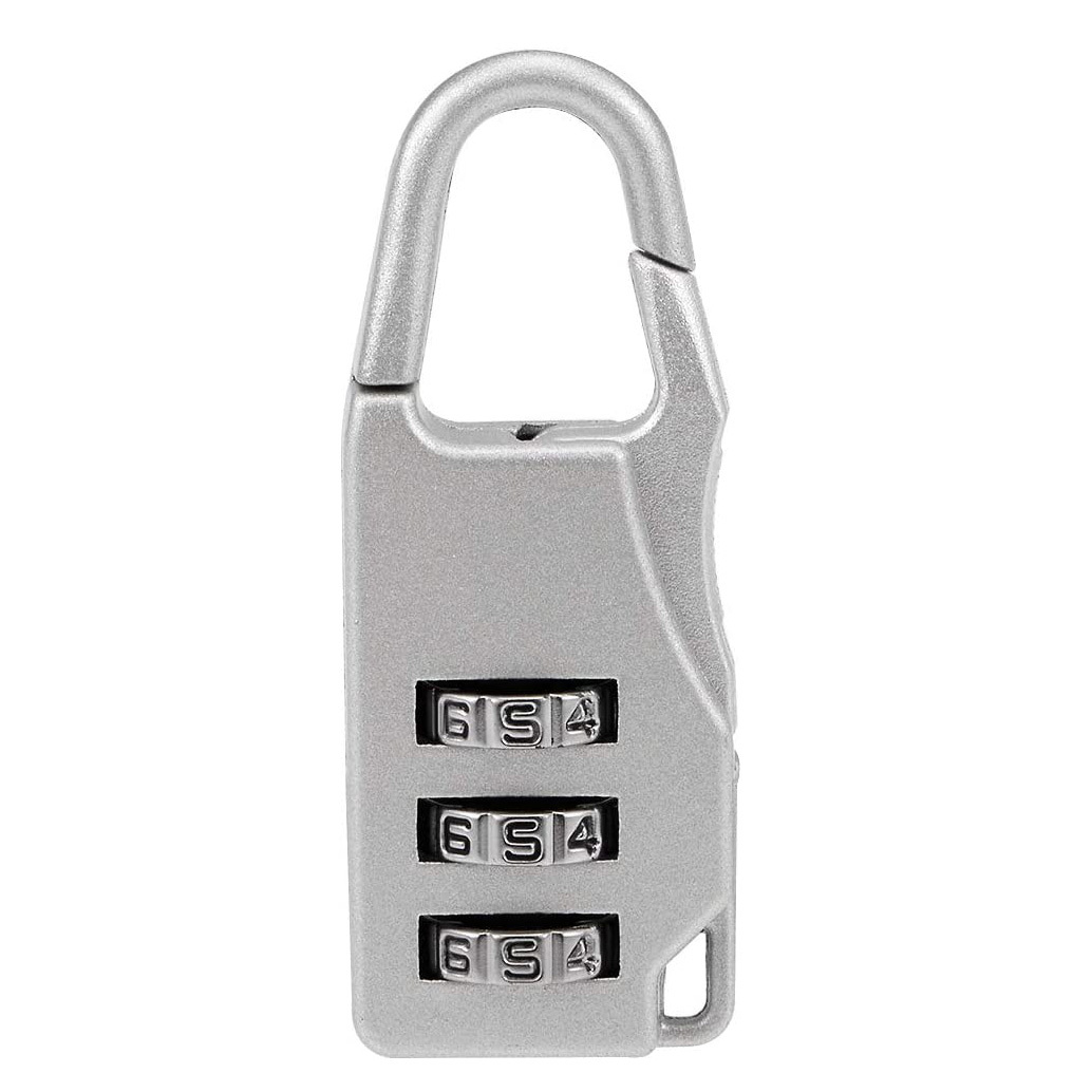 Advanced Combination Lock Bags Suitcase Lockers Luggage Padlock (Silver)