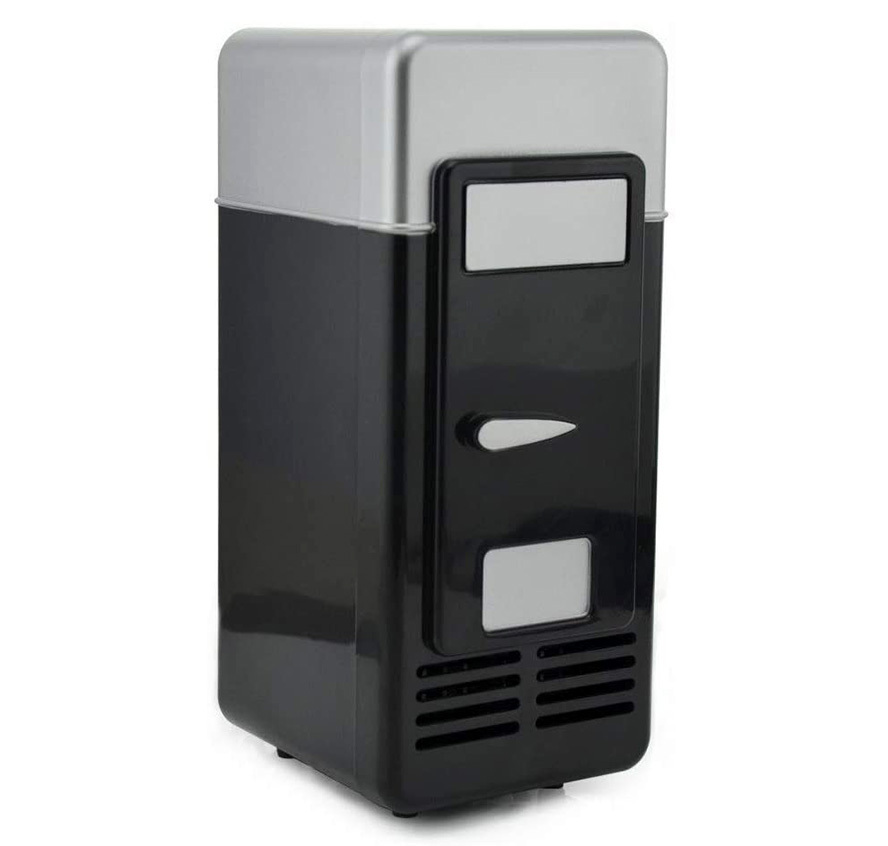 Xigeapg PC USB Mini Refrigerator Fridge Beverage Drink Can Cooler Warmer 