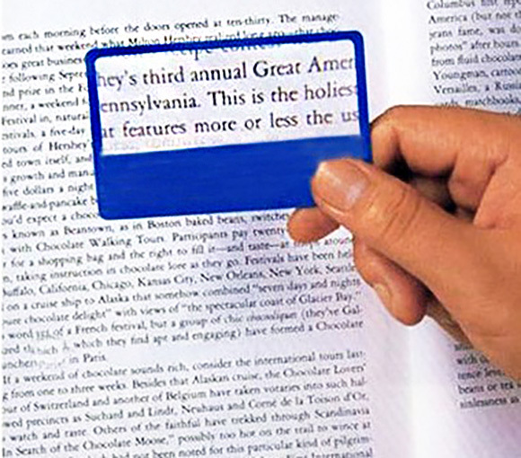 Credit Card Size Magnifier Reading Glass Magnifying Lens
