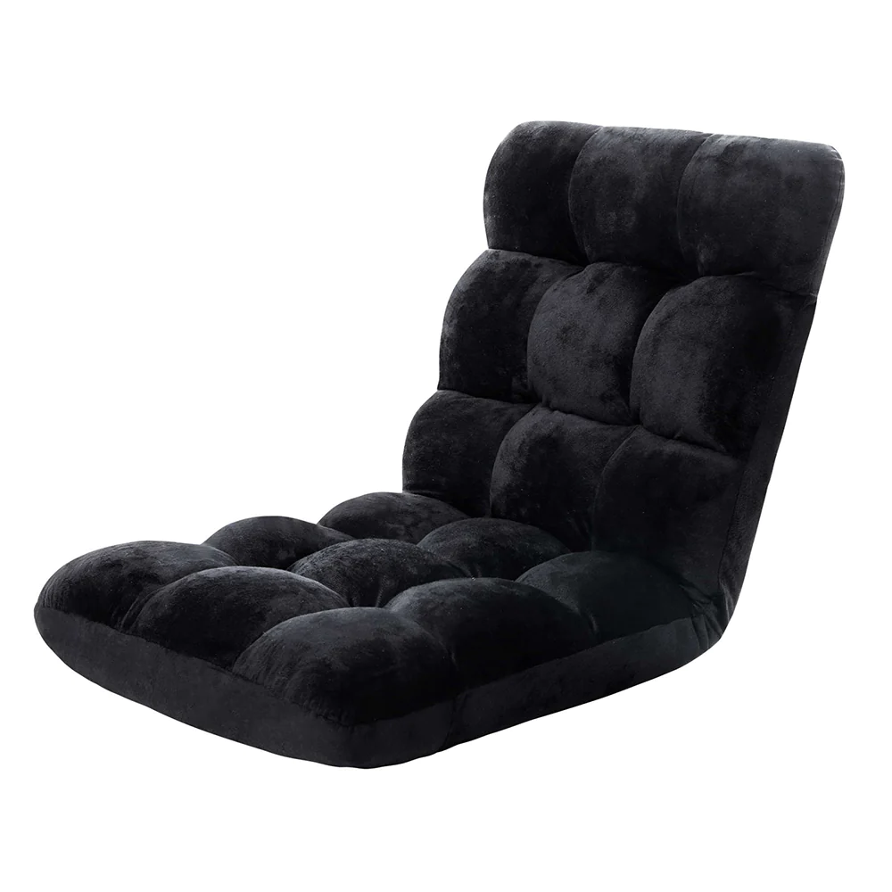 Varossa Versatile Adjustable Recliner Sofa Couch Yoga Chair (Large, Black)