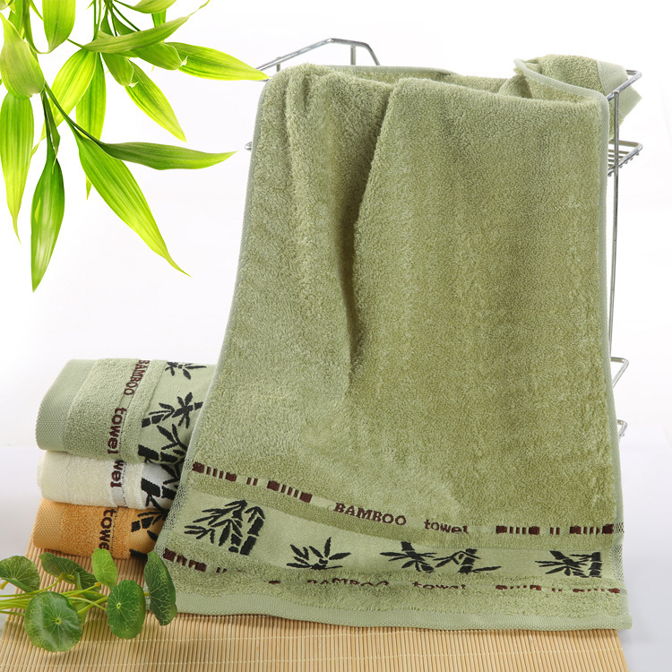 Large Bamboo Bath Towel (Earthy Green)