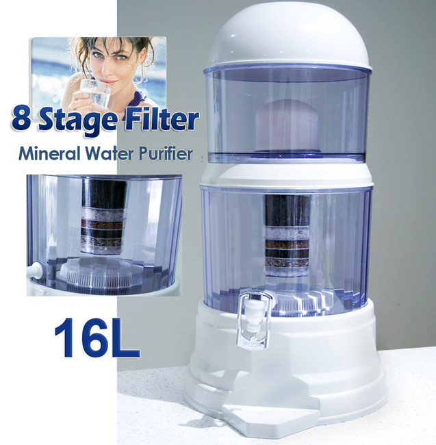 8 Stage Natural Mineral Benchtop Water Purifier Dispenser Filter A