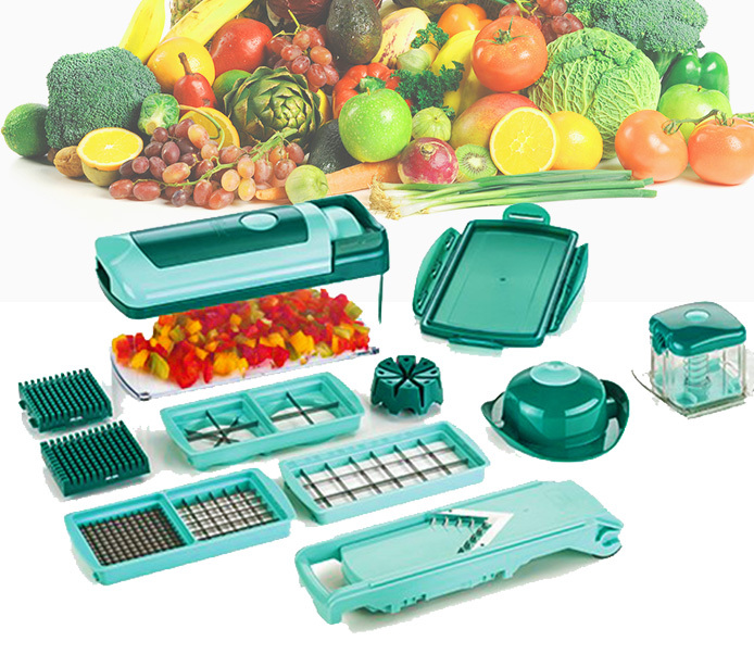 Vegetable Fruit Dicer Slicer Food Processor Cutter Fusion Set