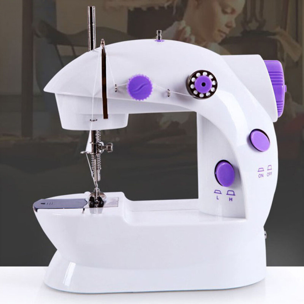 Mini Sewing Machine Double Speed Automatic Thread with Light