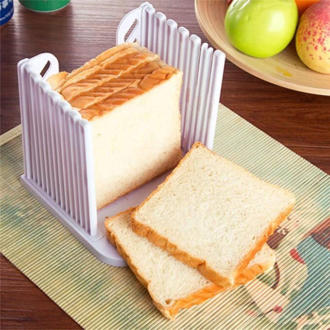Easy Clean Bread Cutter Slicer Portable Toast Slicing Guide