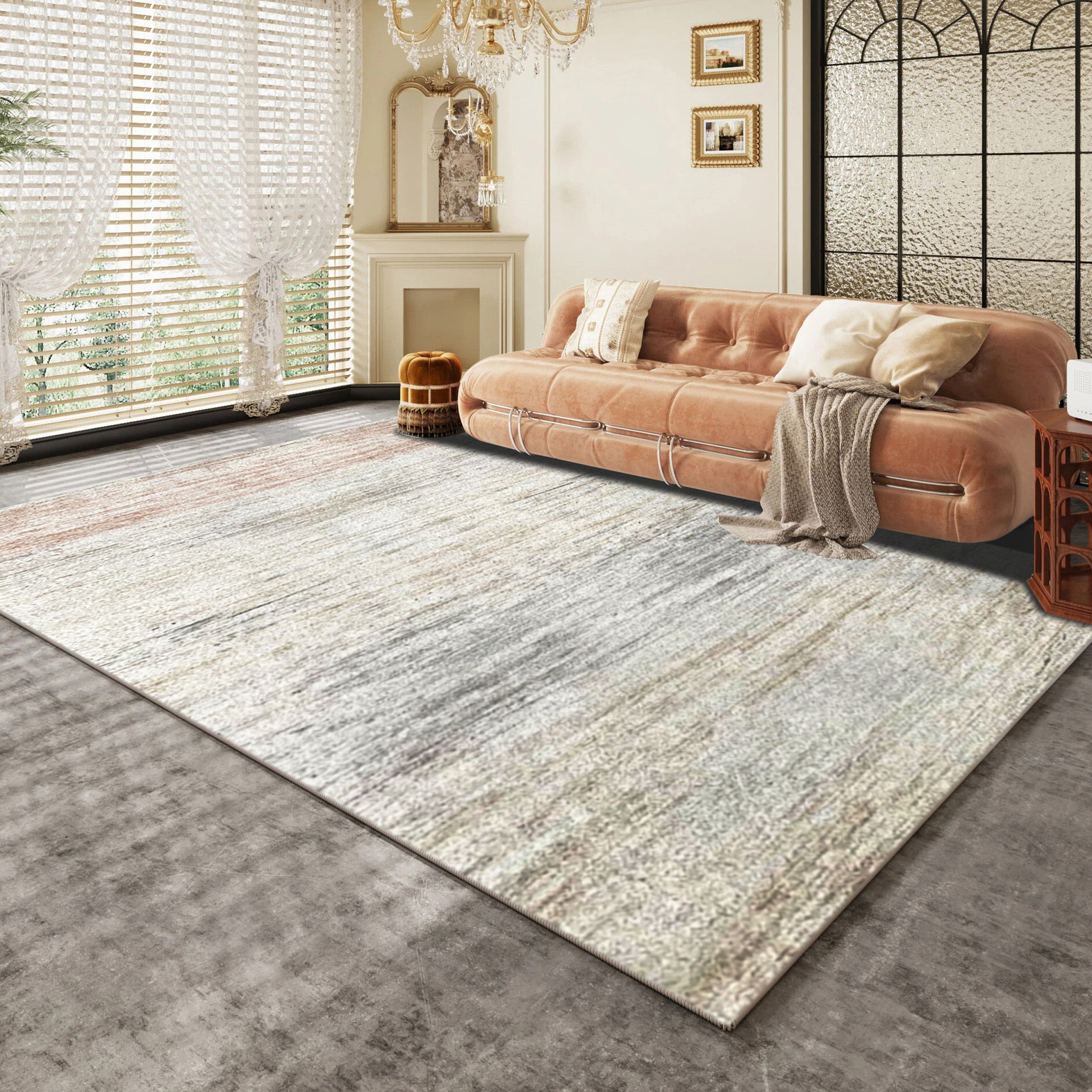 XL Extra Large Lush Plush Misty Carpet Rug (300 x 200)