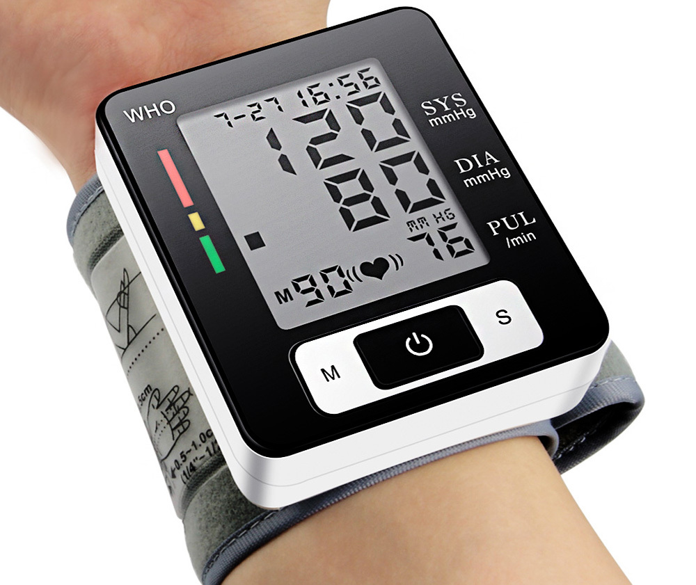 Automatic Wrist Blood Pressure Monitor Large LCD