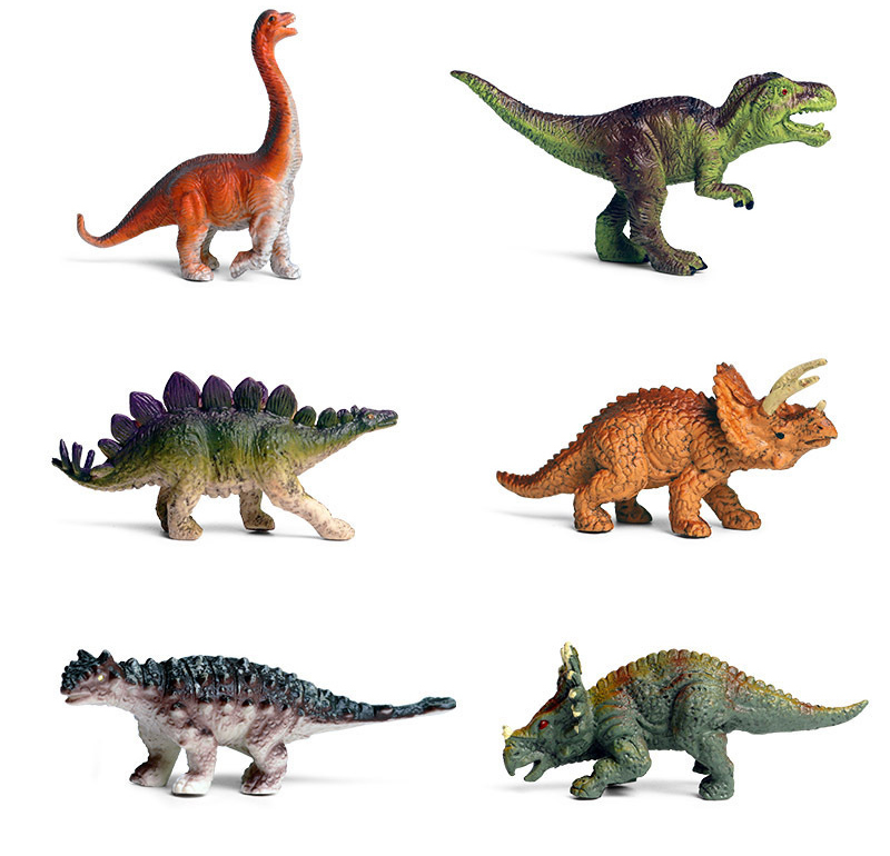 6 PCS Dinosaur Figures Toy Set