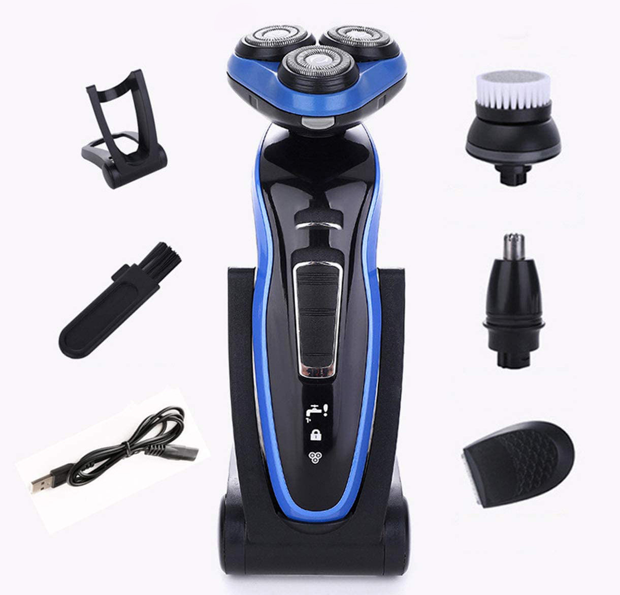 5 in 1 Kit 4D Rotating Rechargeable Electric Shaver Trimmer Set