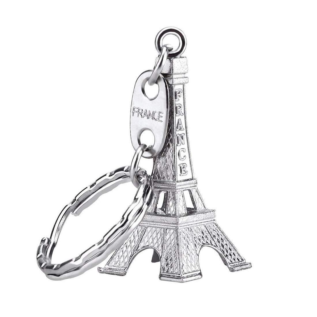 3D Eiffel Tower Keychain Metal Key Chain Keyring