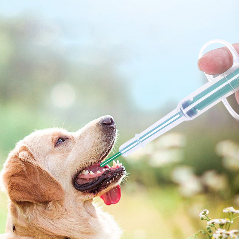 Pet Pill Feeder Medical Feeding Syringe Tablet Dispenser Tool for Dogs, Cats, Animals