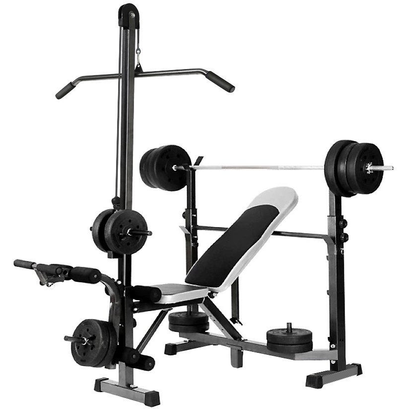 Fitpal 6 In 1 Multi-Station Weight Bench Press Pull Down Home Gym