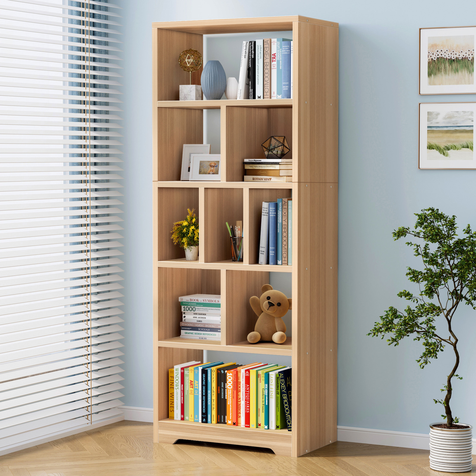 Aurora 1800mm Streamline Tall Book Shelf, Extra Tall Bookcases