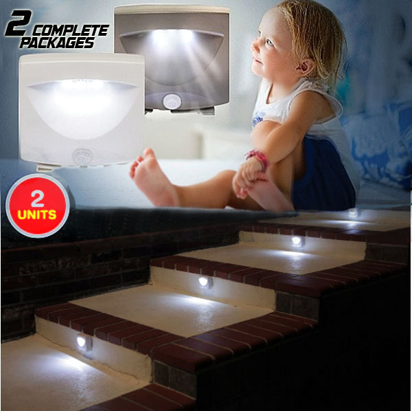 2 X Mighty Motion Activated Sensor Lights