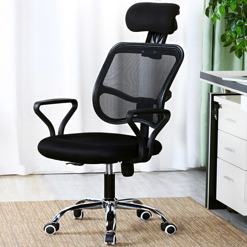 Deluxe Ergonomic Office Chair Black, Deluxe Mesh Ergonomic Office Chair With Headrest