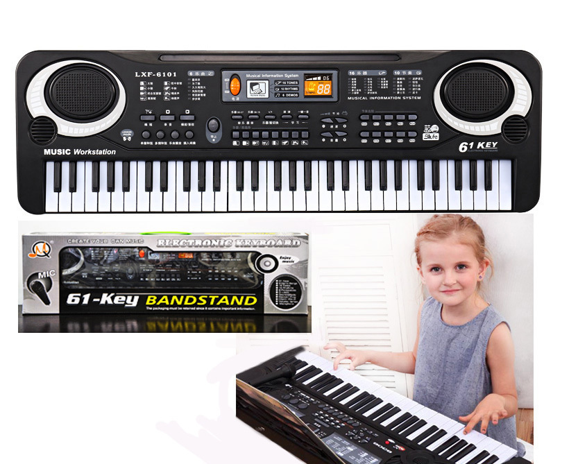 61 Keys Mini Electronic Musical Keyboard Toy Piano