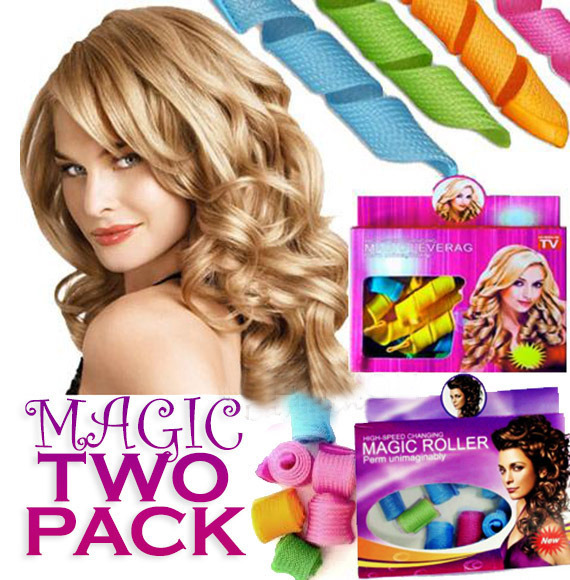 2PK - Magic Leverag & Magic Roller Hair Curler Pack