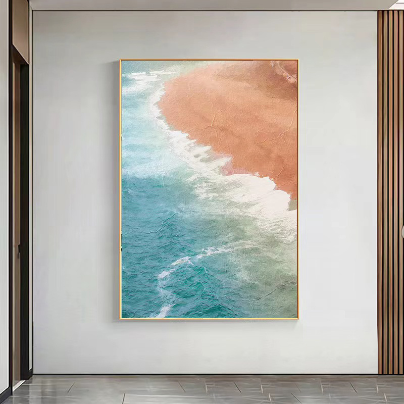 Seaview Painting Framed Canvas Wall Art - 40cm x 60cm