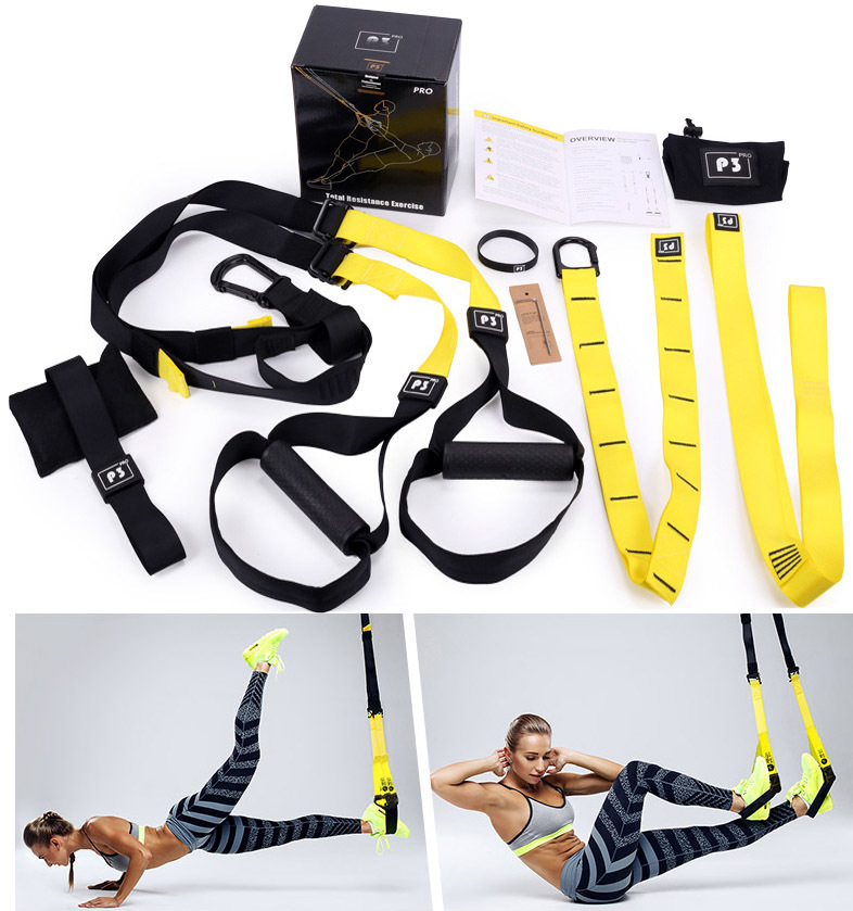 Professional Total Fitness Resistance Straps Gym Suspension System