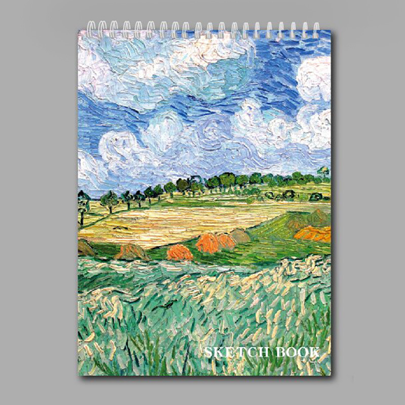Large 8K Premium Sketch Book Art Drawing Painting Sketching Notebook (Plain near Auvers)