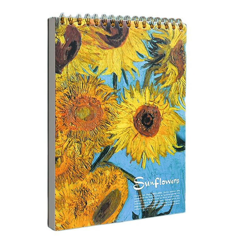 A4 Premium Sketch Book Art Drawing Painting Sketching Notebook (Sunflower)