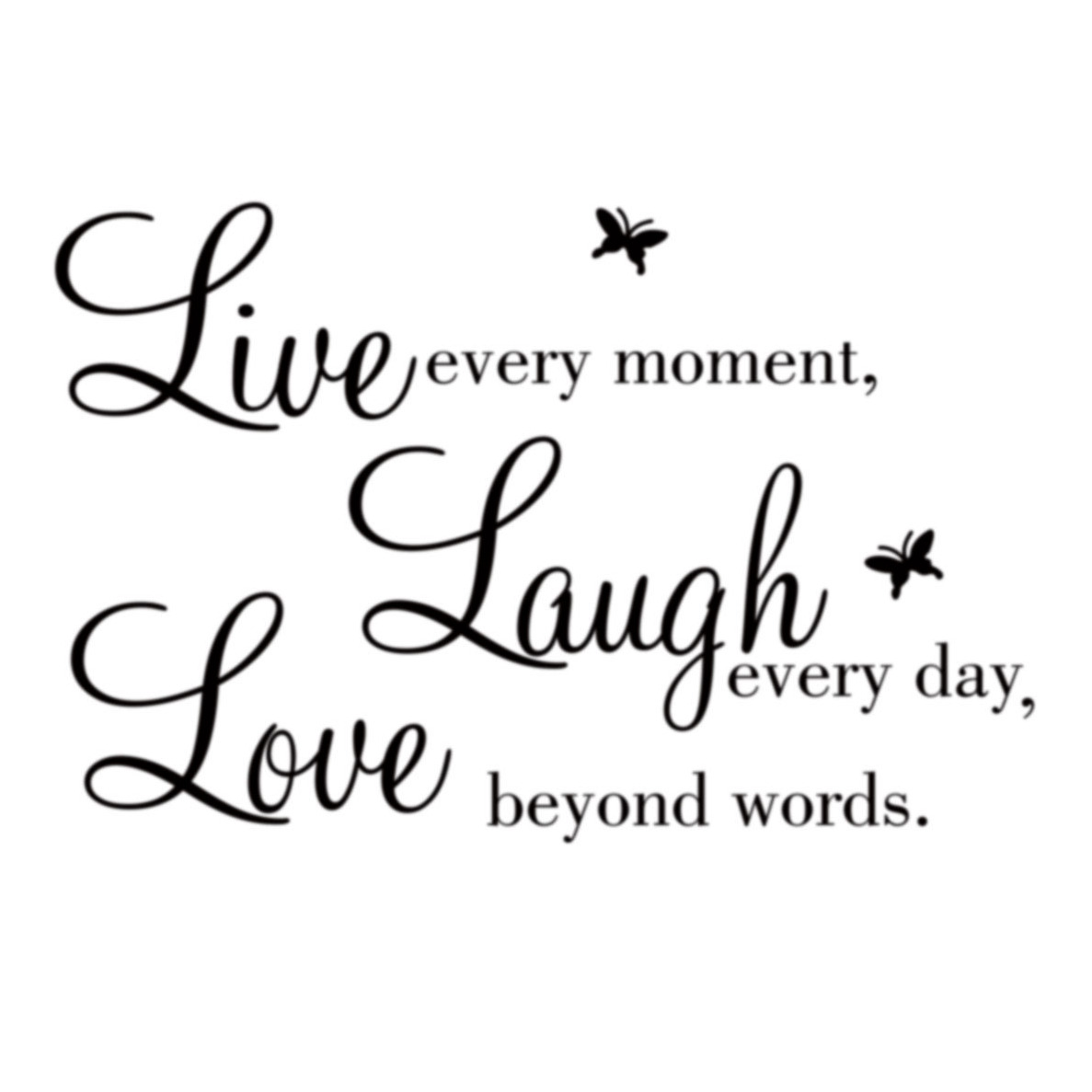 Live Laugh Love Wall Stickers Decoration Inspiration Quotes Vinyl Decal DIY Decor Mural Art