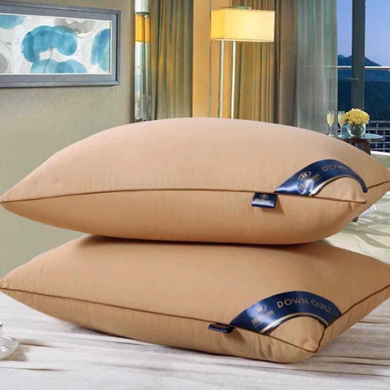 Luxury Hotel Standard Size High Profile Pillow (Beige)