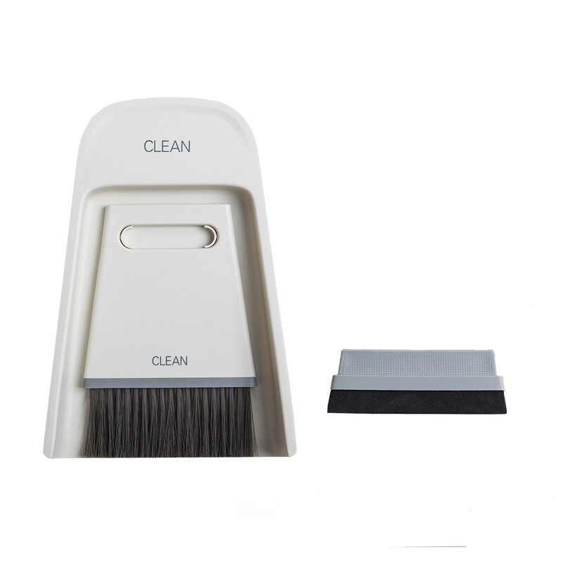Clean Mini Dustpan and Sweeper Wet and Dry Set Cleaning Tool