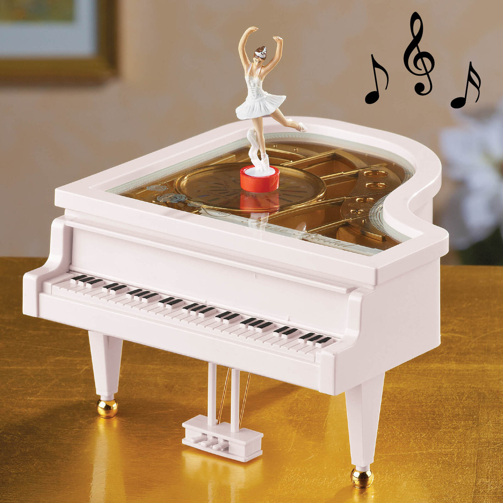 Classic Piano Dancing Ballerina Music Box