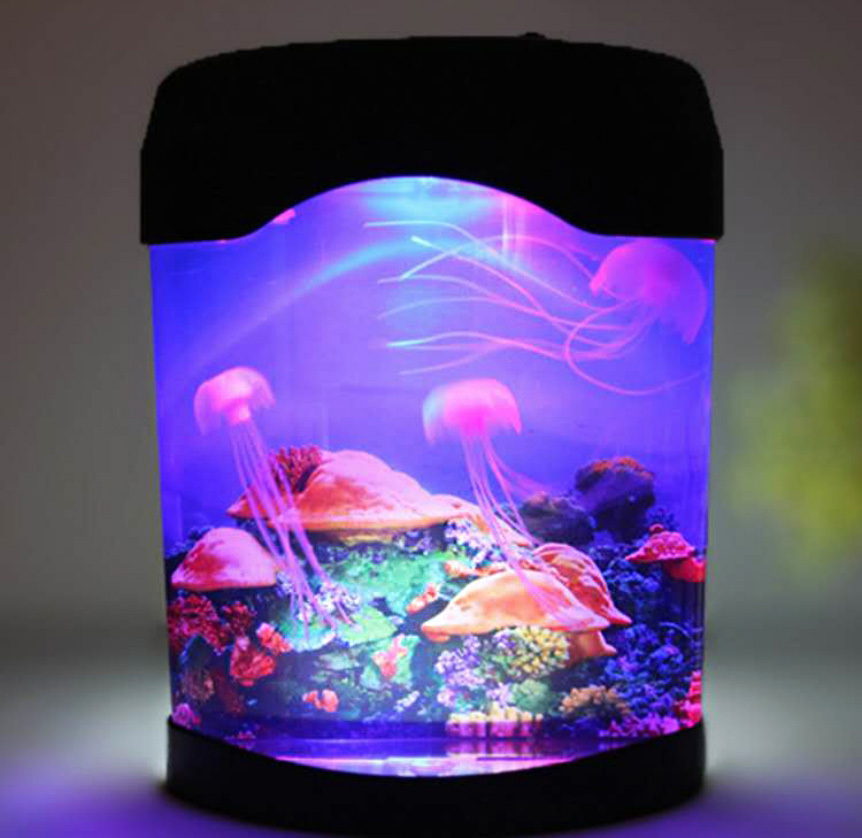 Jellyfish Tank Sea Water Lamp Jelly Fish Colour-Changing Night Light