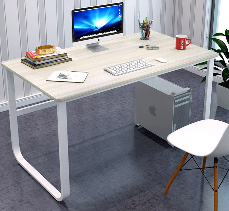 Hercules Wood & Steel Computer Desk (White)