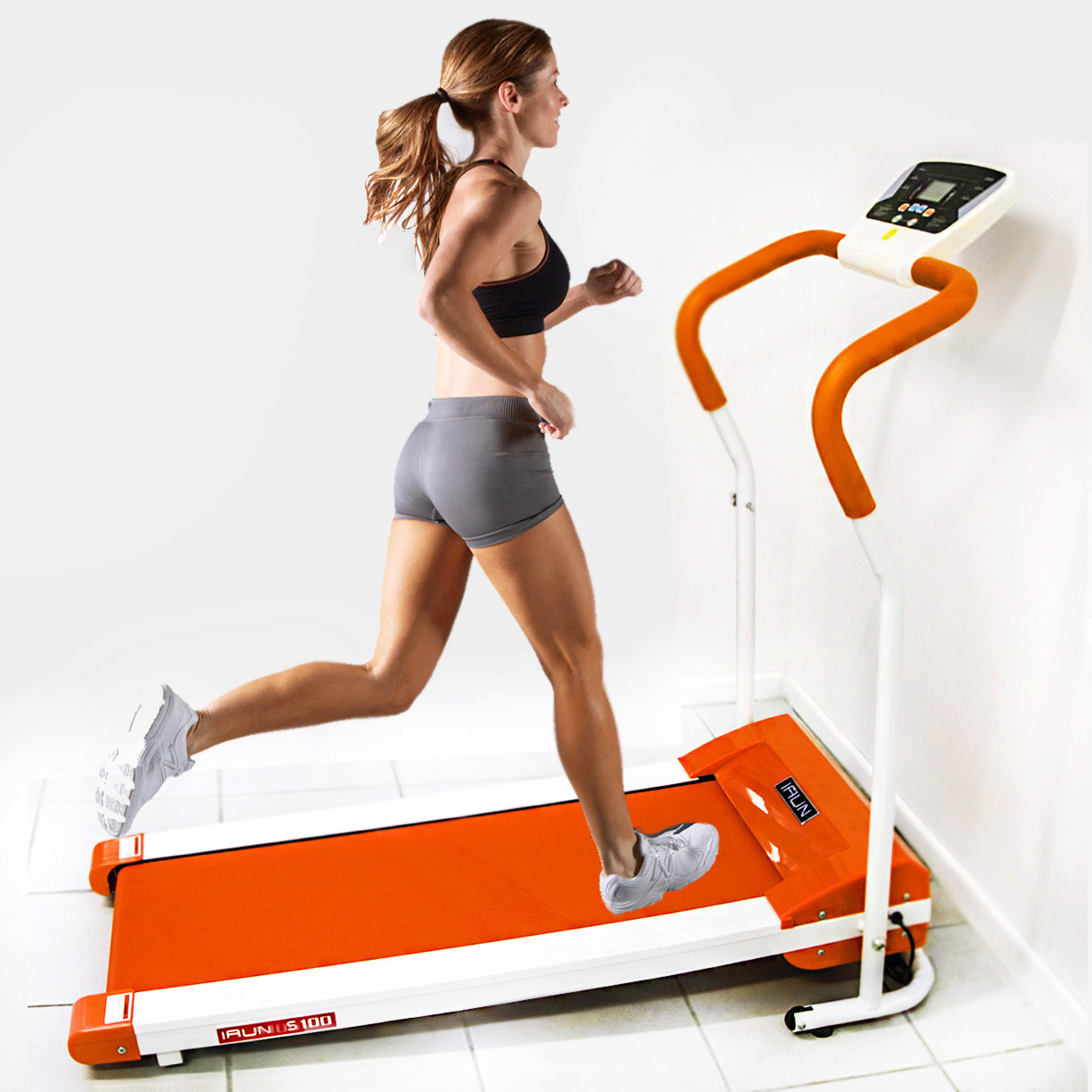IRUN Fitness Trainer Electric Treadmill (Orange)