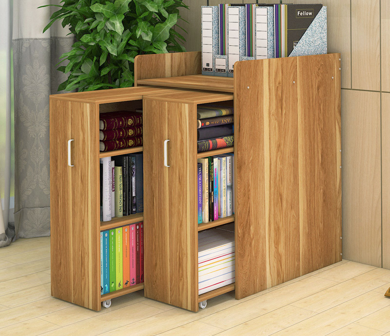 Infinity Vertical Cabinet Shelving System 2-Drawer (Oak)