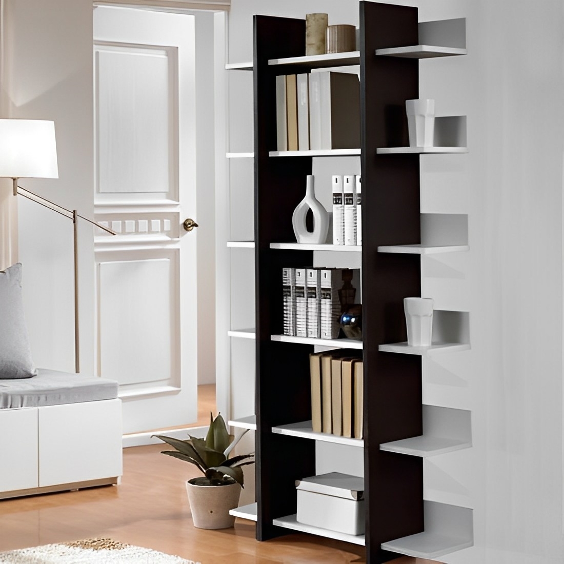 Horizon 6 Level Display Storage Utility Shelf Bookcase Shelving 180cm