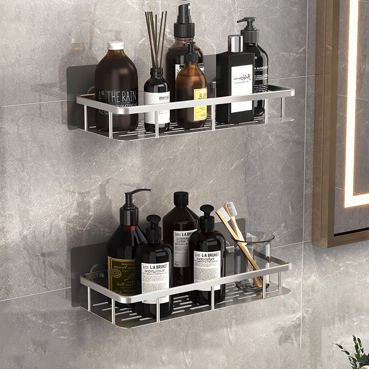 2 x Luxe Shower Storage Shelf Rack Bathroom Organizer (Set of 2)