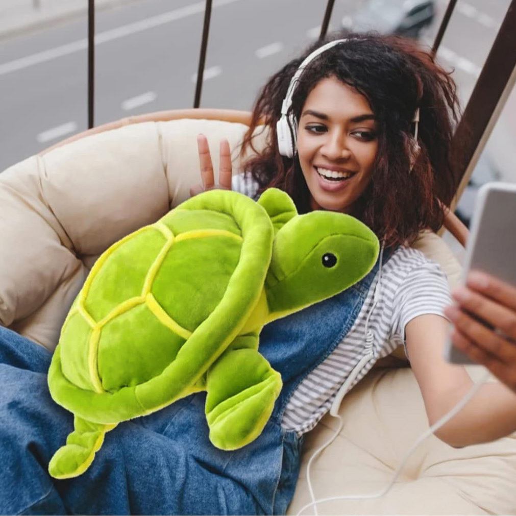 Large Cute Sea Turtle Plush Toy Stuffed Animal Pillow