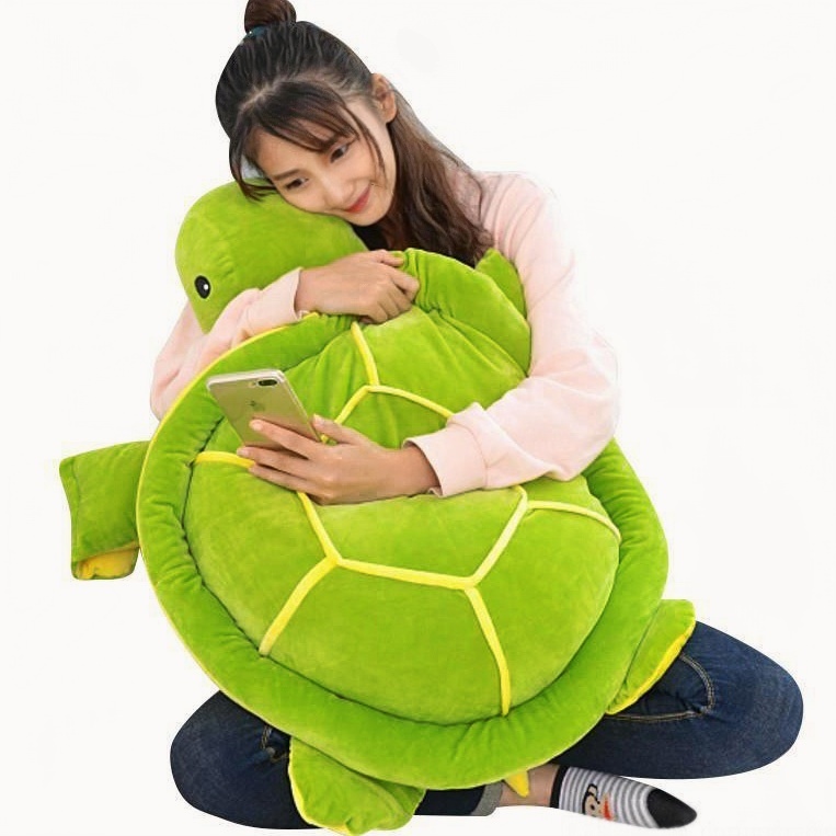 Huge Cute Sea Turtle Plush Toy Stuffed Animal Pillow - 55cm