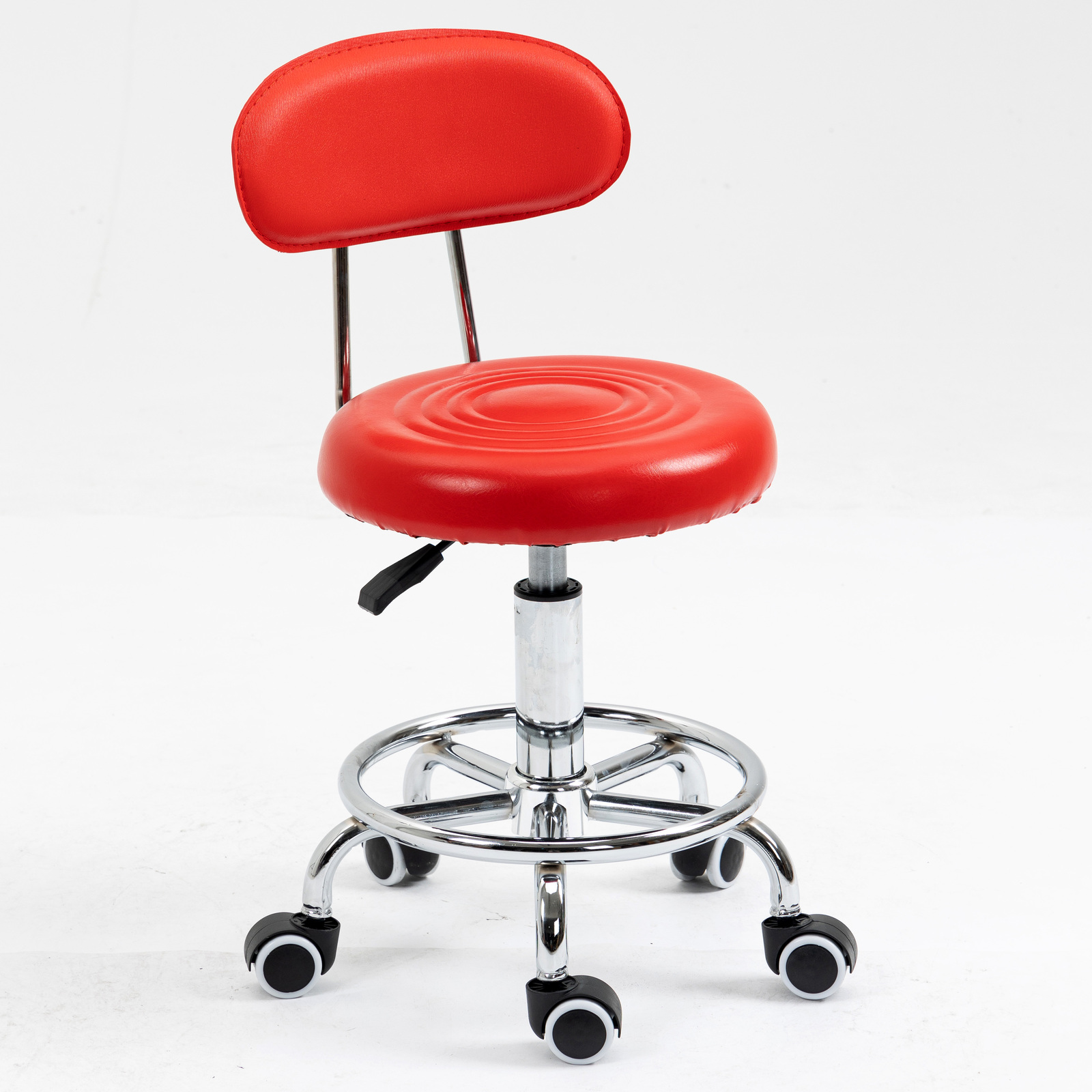 Varossa Multipurpose Essential Office Student Computer Chair Bar Stool (Red)
