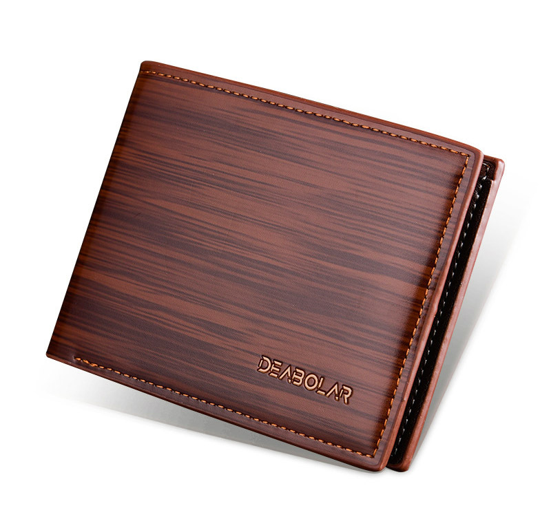 Men's Classic Designer PU Leather Wallet (Tan)