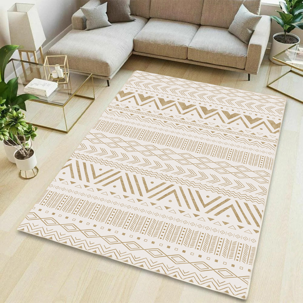Large Lush Plush Earthy Cotton Carpet Rug (230 x 160)
