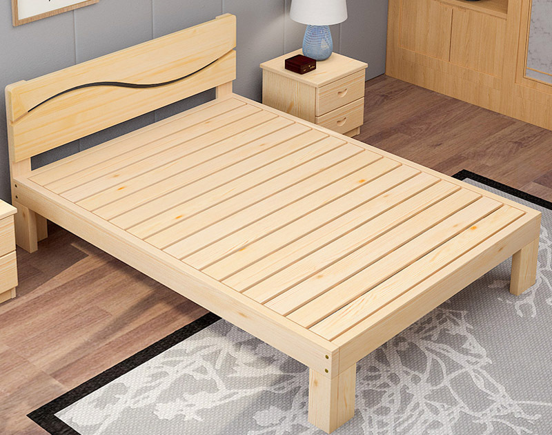 Wooden Bed Frame Queen, Queen Size Portable Bed Frame